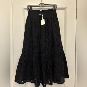 Jennifer & Grace Anthropologie Eyelet Lace Skirt size Small NWT